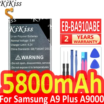 KiKiss Para SAMSUNG EB-BA910ABE 5800mAh da Bateria Para Samsung Galaxy A9 Pro A9Pro (2016) A9+ SM-A9100 SM-A910 SM-A910F SM-A910DS