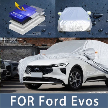 Para a Ford Evos Exterior Completa de Proteção de Automóvel Cobre de Neve Cobrir as Sombras Impermeável, Dustproof Exterior acessórios do Carro