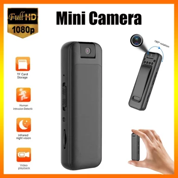 Mini Câmera de Vídeo 1080P Full HD, Gravador de Micro Corpo de Câmera de Visão Noturna Gravação Smart Câmera em Casa