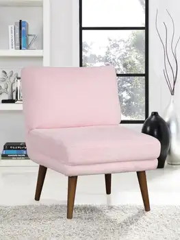 Ember Interiores Dakari Glam poltrona cor-de-Rosa de Tecido cadeira de cadeiras para o quarto cor-de-Rosa Cadeira