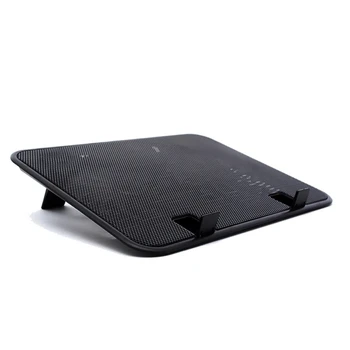 De 14 polegadas Notebook Cooler 5v Dual Fan USB Externa do Laptop Cooling Pad Slim Stand de Alta Velocidade Silenciosa Painel de Metal Fã