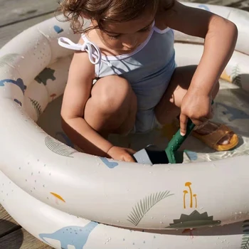 As Crianças Ao Ar Livre Coberta De Areia, Jogo Inflável Da Piscina De Banhos De Banheira De Bebê Anel De Natação
