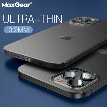 Ultra Fino PP de Caso Para o iPhone Mini-12 11 Pro Max X XR XS Fosco Capa Para iPhone SE de 2020 7 8 6 6s Mais Clara, à prova de Choque Suave Capa