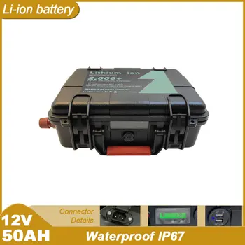 12V 50Ah do Li-íon Com Bluetooth ABS Bateria de Polímero de Lítio Pack Perfeito para Ebike Scooter Pesca Barco Motor Eléctrico