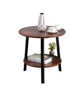 Simples, pequena mesa de café, mesa dupla sofá e mesa de cama pequena mesa redonda mesa varanda apartamento pequeno canto