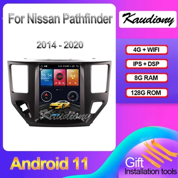 Kaudiony Tesla Estilo Android 11 Para Nissan Pathfinder 2014-2020 Auto-Rádio de Navegação do GPS do Carro DVD Player Multimídia 4G DSP WIFI
