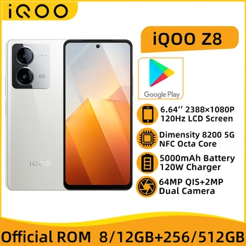 IQOO Z8 5G 8GB 256GB Dimensity 8200 Octa Core 6.64