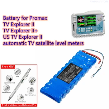 Pesquisa,Teste de Bateria CB-077 para Promax TV Explorer II, TV Explorer II+, GENTE de TV Explorer II, Automático, TV por Satélite Medidores de Nível