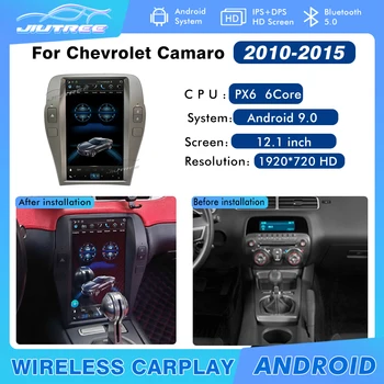 Android 12 Para o Chevrolet Camaro 2010-2015 2 Din auto-Rádio Leitor de Multimídia, Sistema de Navegação GPS sem Fios Carplay Unidade de Cabeça