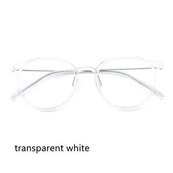 50mm Nova Chegada Unisex Luz Ultra TR90 Retro Óculos Quadros de Mulheres da Moda Rodada Espetáculo Prescrição Quadro de Miopia 007