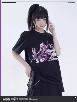 Jogos de Anime Honkai Impacto 3 Cosplay Bronya Mei Kiana HERRSCHER DE ORIGEM/FINALIDADE/VERDADE Tema da Série T-shirt Casal Tops Presente
