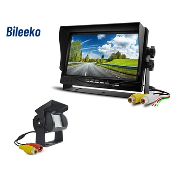 Bileeko Veículo de IR Backup Câmera de ré do Carro de 7 polegadas LCD a Cores de Visão Traseira do Monitor para o Ônibus Caminhão RV Trailer Captadores RV Caminhão Van