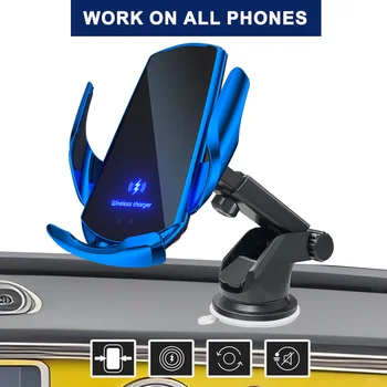 15W Carro Carregador sem Fios Magnéticos Painel Otário Titular do Telefone Para o iPhone 12 13 14 Samsung S23 Infravermelho Indução de Carregamento Rápido