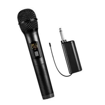 Metal Microfone sem Fio de Metal sem fio Microfone sem Fio de Metal Microfone Com Excelente Qualidade de Som Portátil MICROFONE Para