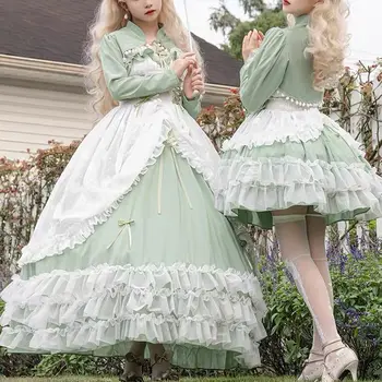 2023 francês Romântico Estilo Lolita Op Menina Elegante Cosplay Novo Chique Fairy Princess Dress Lindo Doce JSK Vestido de Festa de casamento