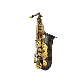 Premium Preto Matte de Níquel de Alto Eb Saxofone Profissional Saxofone SAX