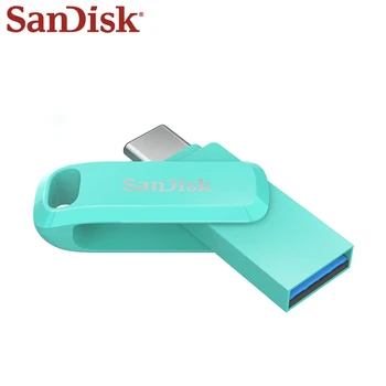Pen Drive SanDisk colorido USB 3.1 Tipo C 128GB 64GB OTG U Disco Stick de Memória USB Tipo A 256G Pendrive 512GB Para o Telefone/Tablet/PC