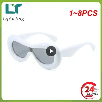 1~8 CHIPS Novo na Envolvente de Uma Peça de Óculos de sol Para Homens, Mulheres da Moda Retro Design da Marca em Tons de Óculos Cor dos Doces de Óculos de Sol