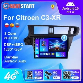 NAVISTART Android Auto Carplay DSP auto-Rádio com Tela IPS para Citroen C3 - XR 2010 2011 2012 2013 2014 2015 GPS 2 DIN Estéreo