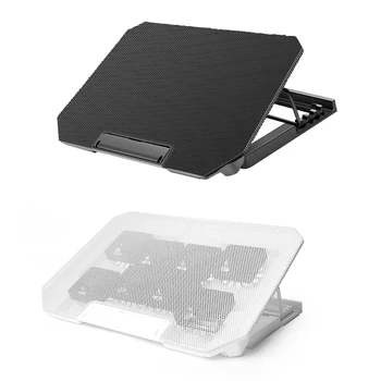 Laptop Cooling Pad com 8 Tranquila Fãs Tablet Radiador Suporte de Dupla Interface USB Dobrável para Celulares/Tablets De Até 15.6 polegadas