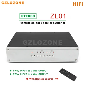 ZEROZONE ZL01 Remoto Selecione Alternador de alto-Falante/Amplificador Switcher 2 EM 4 Ou 4 EM 2 OUT