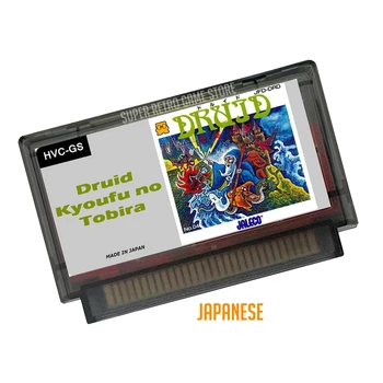 Druida inglês/Japonês FDS(Emulado) Cartucho de Jogo do FC Console 60Pins 8 Bits de Vídeo Cartão de Jogo