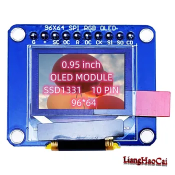 Grande Demanda De 0,95 Polegadas Oled, LCD da Cor Completa de HD Módulo OLED SSD1331 Unidades SPI Porta Serial Tela de 96X64
