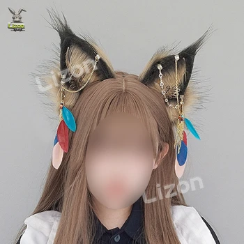 Feito À Mão Griffin Ouvido Hairhoop Headwear Ornamentos De Penas De Festa Cosplay Do Traje De Halloween Cabeça Hairband