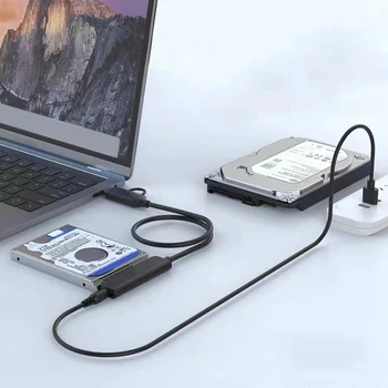 USB3.0 Tipo-C A SATA Adaptador 22Pin Unidade de disco Rígido Conversor de Cabo Plug and Play Disco Rígido Adaptador de Cabo para a Unidade de disco Rígido de 2,5 Polegadas