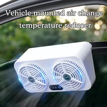 Nova Fã do Carro do Veículo de Refrigeração da Ferramenta de USB do Carro do Veículo de Circulação do Ventilador de Ventilação de Ar do Exaustor da Janela D3J0