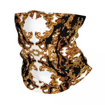 Barroco estampa de Bandana no Pescoço Botina de Proteção UV Face Lenço a Cobrir Homens Mulheres Europeia Rococó Arte Headwear Tubo de Balaclava