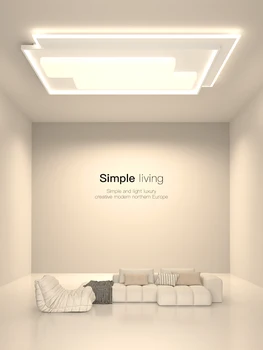 Sala de estar da luz de teto Nórdicos estilo moderno e minimalista, estilo criativo quarto principal Zhongshan dispositivo elétrico de iluminação