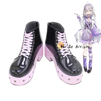 NIJISANJI Vtuber Sukoya Kana Cosplay Sapatos Botas de Anime Cosplay Sapatos de Halloween, Carnaval, Festa a Fantasia Adereços Personalizados, Feito Para Mulheres
