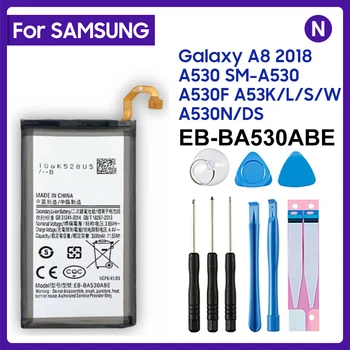 SAMSUNG Original EB-BA530ABE 3000mAh da Bateria Para Samsung Galaxy A8 2018 A530 SM-A530 A530F A530K/L/S/W A530N/DS Baterias+Ferramentas