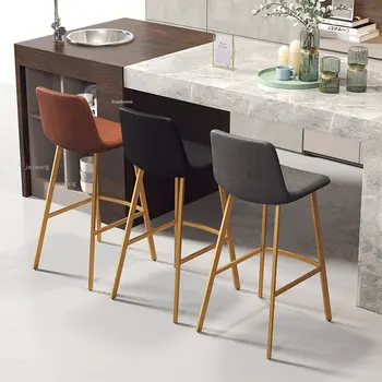 Nordic Barra de Ferro, Cadeiras para cozinha Simples Banquinho de Bar Mobiliário de Casa de Estilo Europeu, Alta de Fezes de Lazer Café Encosto da cadeira de Um Bar