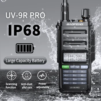 Baofeng UV-9R Pro IP68 Impermeável Walkie-Talkie de Alta Potência CB Presunto Longo Intervalo de Atualização UV-9R, Além de Duas Vias de Rádio