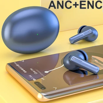 Fone de ouvido sem Fio Bluetooth ANC+ENC Carregamento TWS Aparelhagem hi-fi Estéreo de Áudio de Redução de Ruído para iPhone11 Pro Max Huawei Honor 20 Lite HTC