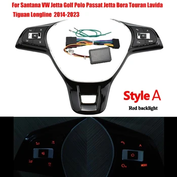 Carro Volante Multifunções Interruptor Remoto Sem Fio Controle De Botão Para O Polo Golf Jetta Passat Jetta Bora 2014-2023