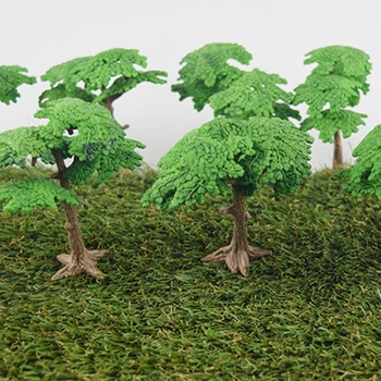 Árvores artificiais em Miniatura de Fadas Árvore de Jardim de Plantas Enfeite de Decoração de Casa de bonecas Micro Paisagem DIY de Artesanato de Decoração de Jardim 87HA