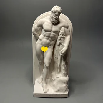 Hercules Muscular Hercules Estátua De Gesso De Esculturas De Artesanato Doméstico Enfeites De Arte Esboço De Ensino Aids Presente