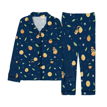 A primavera e o outono 2023 venda quente nova de mapa personalizado de Natal pijama casual 3D personalizado pijamas para homens e mulheres, casais