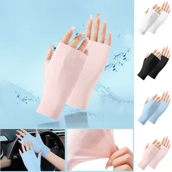 Condução De Comprimento Luvas Das Mulheres Ao Ar Livre Luva Sem Dedos Pulso Protetor Solar, Luvas Luvas/Luvas