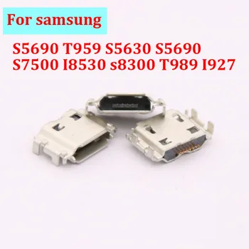 10-30pcs Micro USB Conector Fêmea de 7 pinos conector de Carregamento Para samsung S5690 T959 S5630 S5690 S7500 I8530 s8300 T989 I927