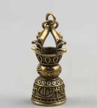 Coletar Pequenas Curiosidades Budismo Chinês Fengshui De Bronze Riqueza Bell Pingente