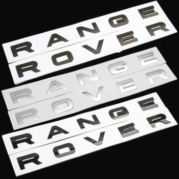 3d ABS Logotipo Range Rover Letras de Adesivo de Carro Capô Dianteiro Emblema Para o Range Rover Evoque Esporte L322 L405 L538 L494 L320 Acessórios