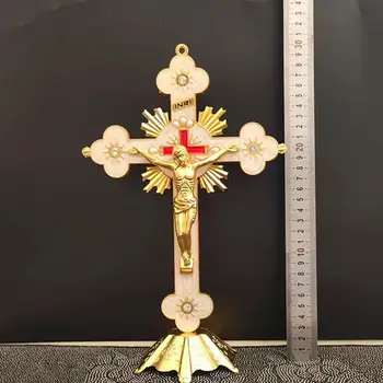De pé Crucifixo de Coleta de Jesus Crucifixo para a Decoração Home Tabela Capela