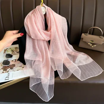 Longa de seda, de lã, cachecol Mantas e agasalhos para as Mulheres Bufandas Marca de Luxo Hijab Nova Senhora Pashmina de Pescoço Inverno Lenços Bandana Poncho