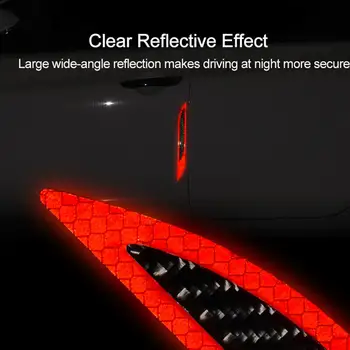Sticky Impermeável de Alta Luminosidade Anti-slip do Exterior do Carro do Corpo Reflexivo Adesivos de Carro Refletor Fitas de Proteção