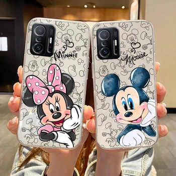 Disney Bonito Mickey Mouse Para Redmi K60 K50 K40 K30 K20 Ir S2 8A 7A 6Pro 5, 5G Transparente da caixa do Telefone