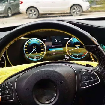 Velocímetro LCD Digital Painel Para Mercedes Benz Classe C W205 / GLC X205 2015-2018 Virtuais do Painel de Instrumentos do CockPit
